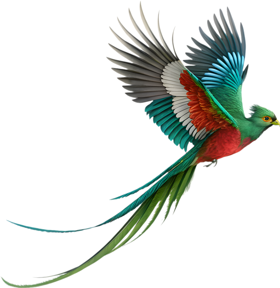Resplendent Quetzal Dazzles with Brilliant Plumage Display Art. . png