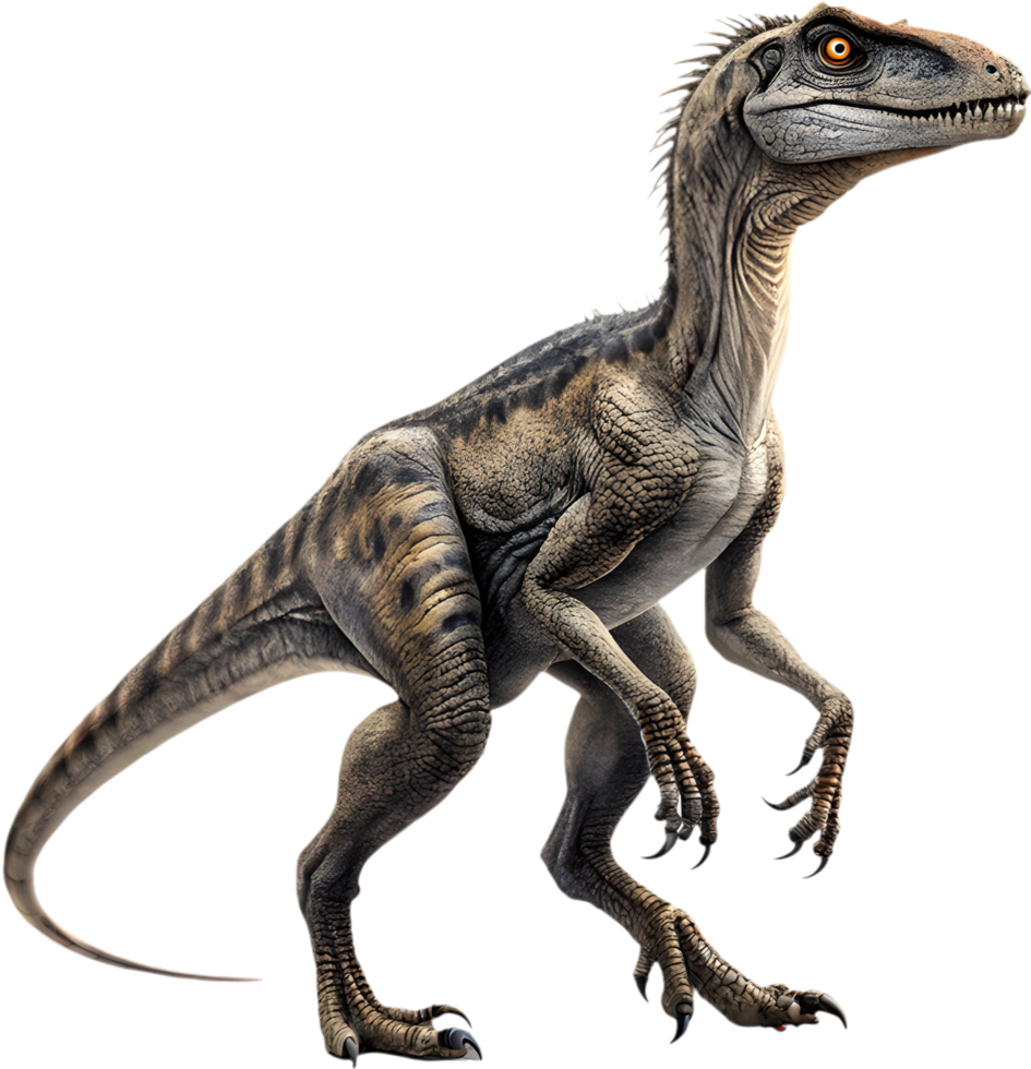 Velociraptor Clipart Brings Festive Vibes with Prehistoric Charm. . png