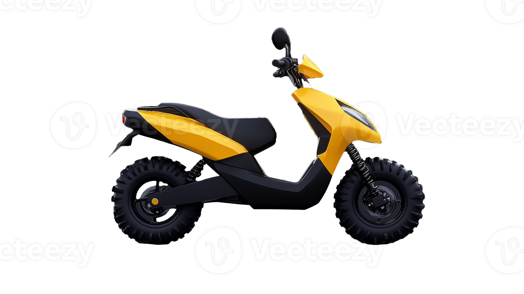 giallo ogni tipo di terreno scooter con trasparente sfondo per grafico uso png