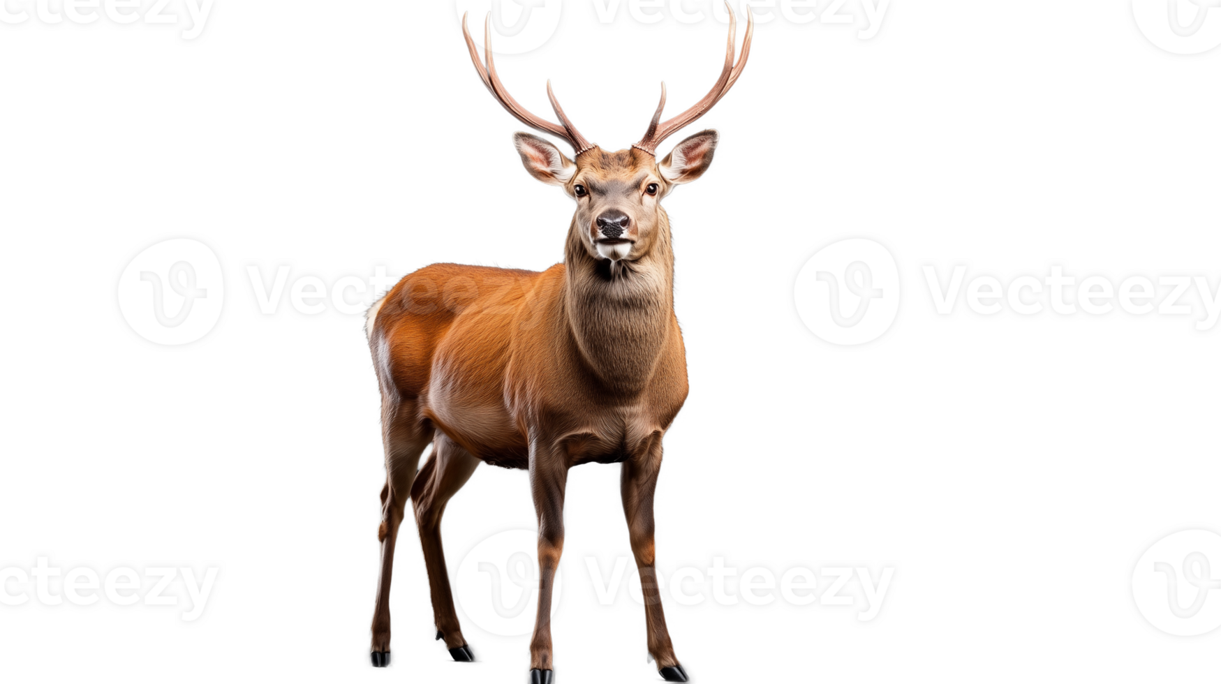 Majestic stag standing proud with transparent background for creative designs png