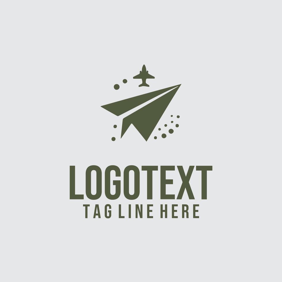 Sky Flite Paper Plane Logo vector