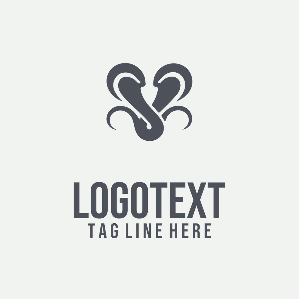 The Hidden Viper snake logo vector