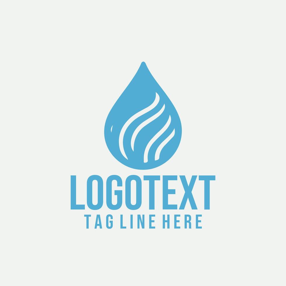 Drop Echo Linear Water Logo vector
