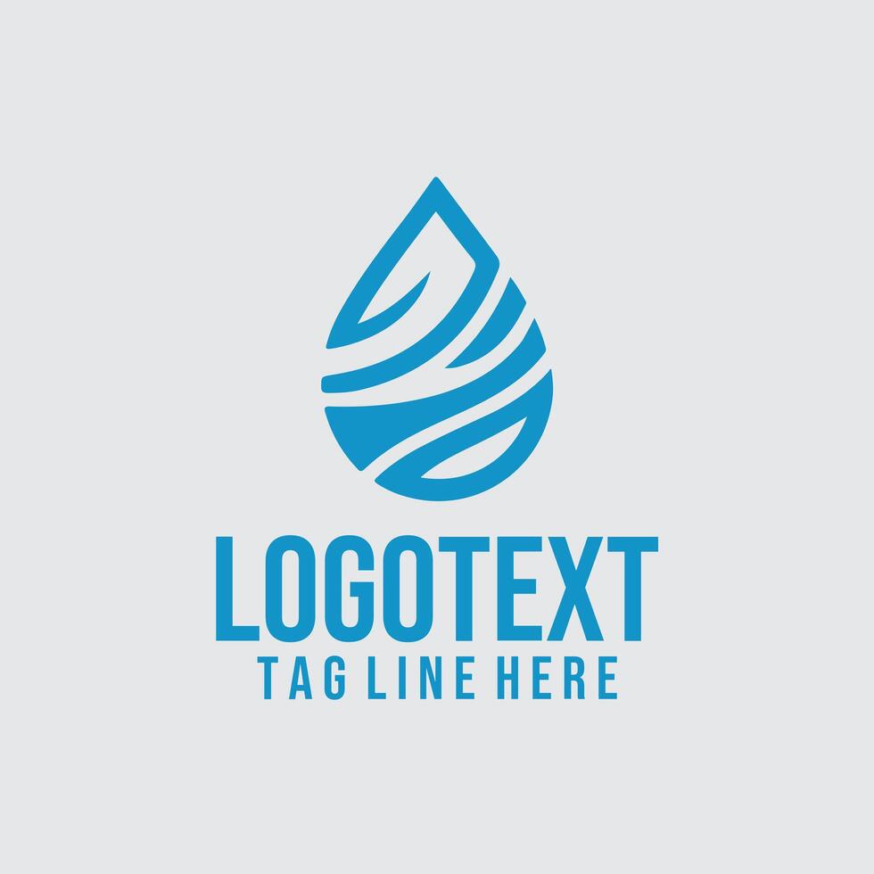 Drop Echo Linear Water Logo vector
