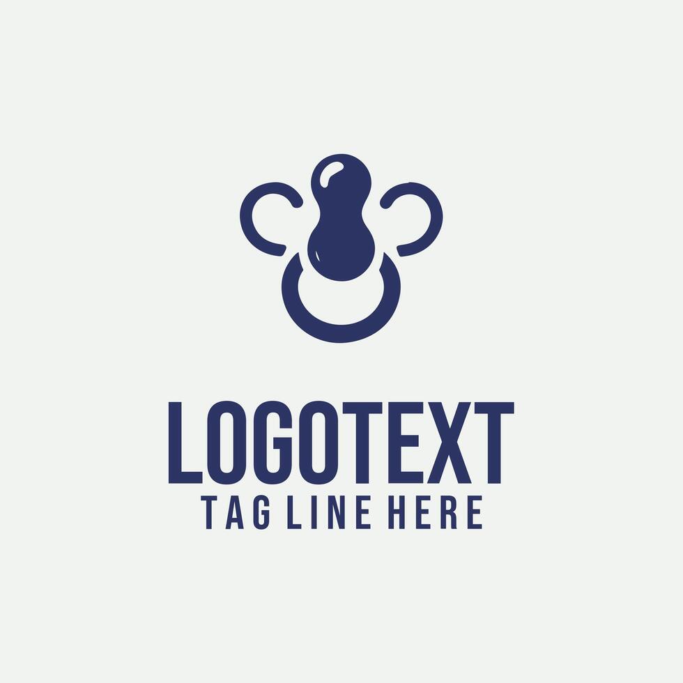 A logo for a company that is blue and white vector