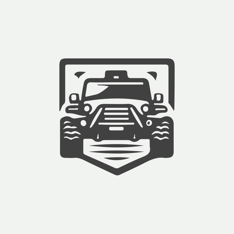 Off road vehicle icon illustration vector