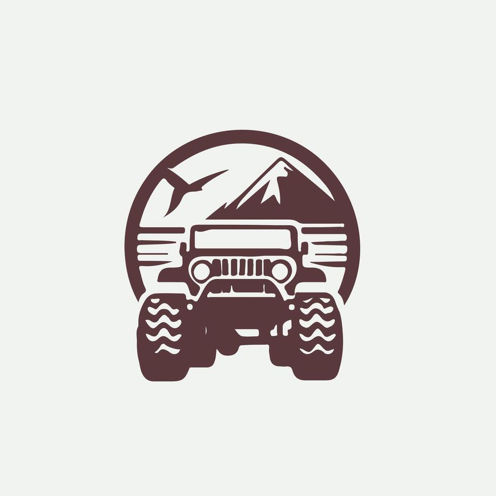 Terra Rover 4x4 off road vehicle vector