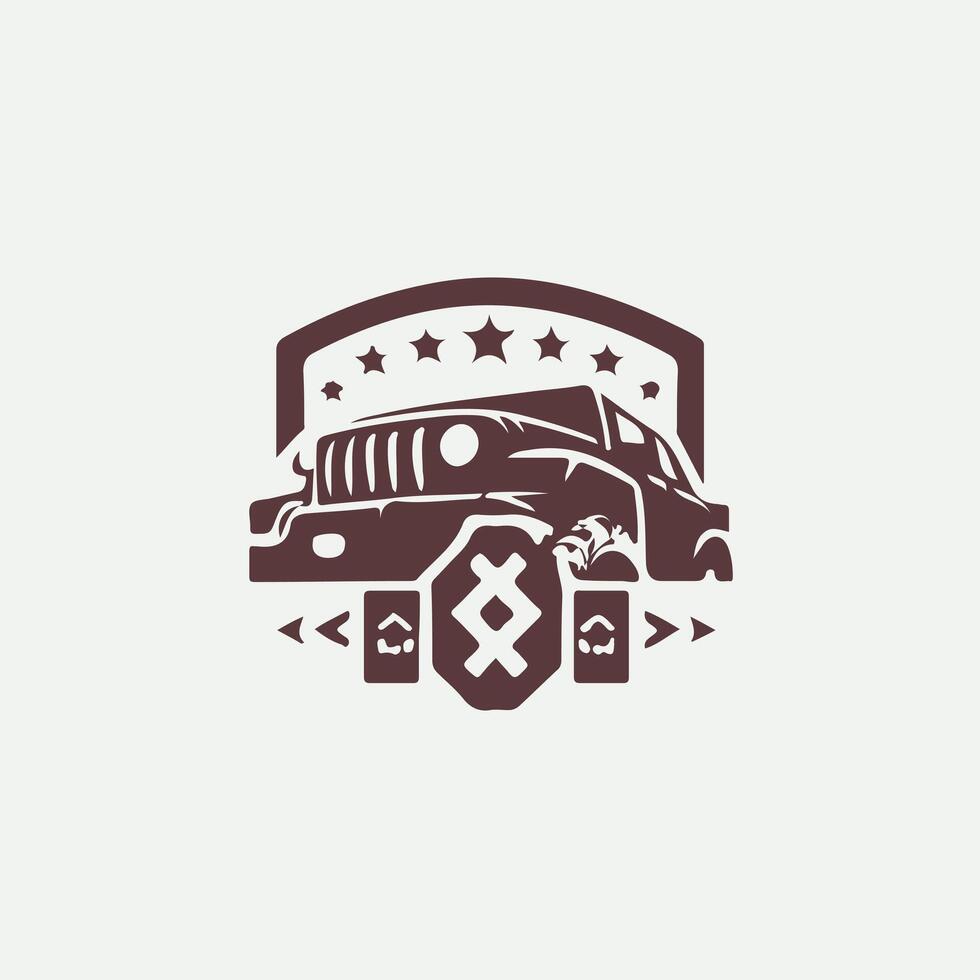 Peak Pursuit 4x4 off road vehicle vector