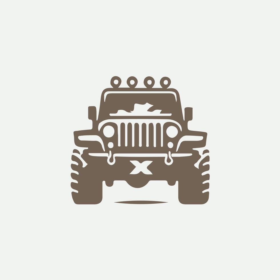 Trail Hunter 4x4 off road vehicle vector