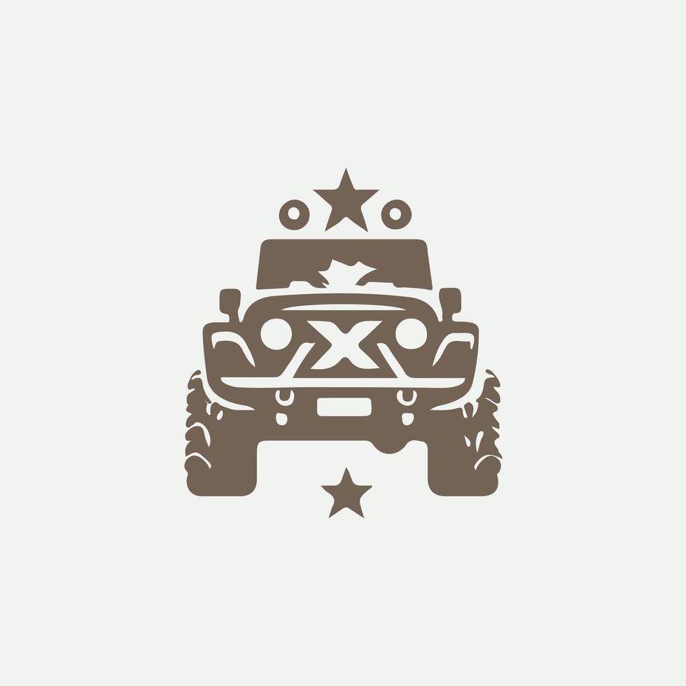 Vorte x Rider 4x4 off road vehicle vector