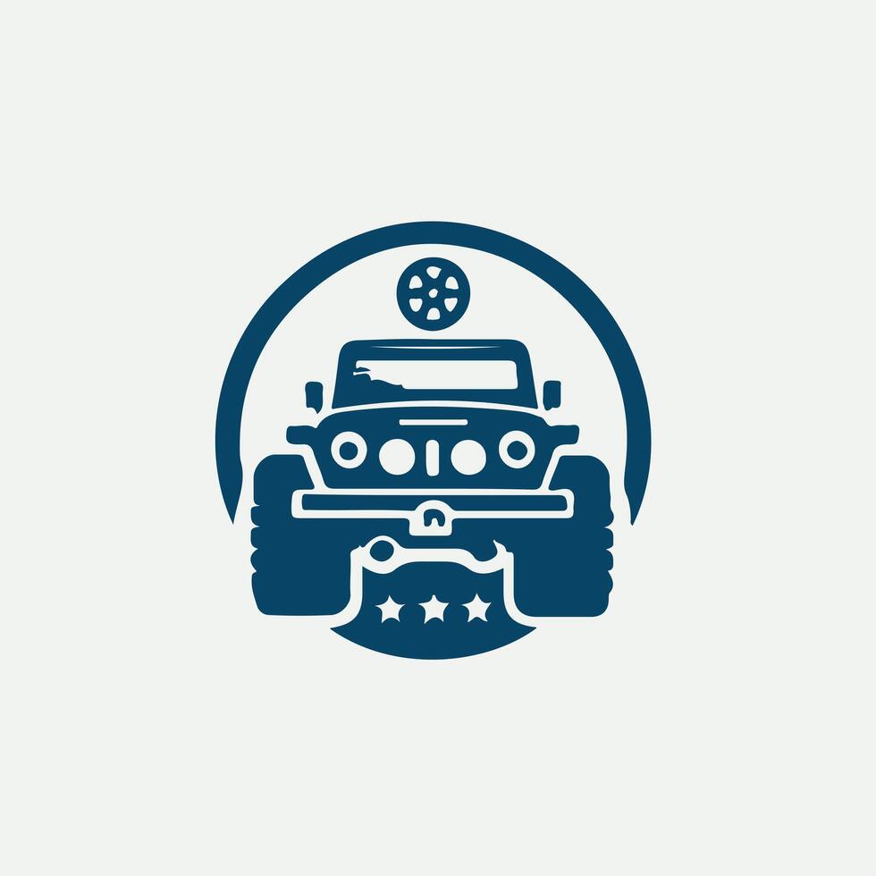 Turbo Trail 4x4 of road vehicle vector