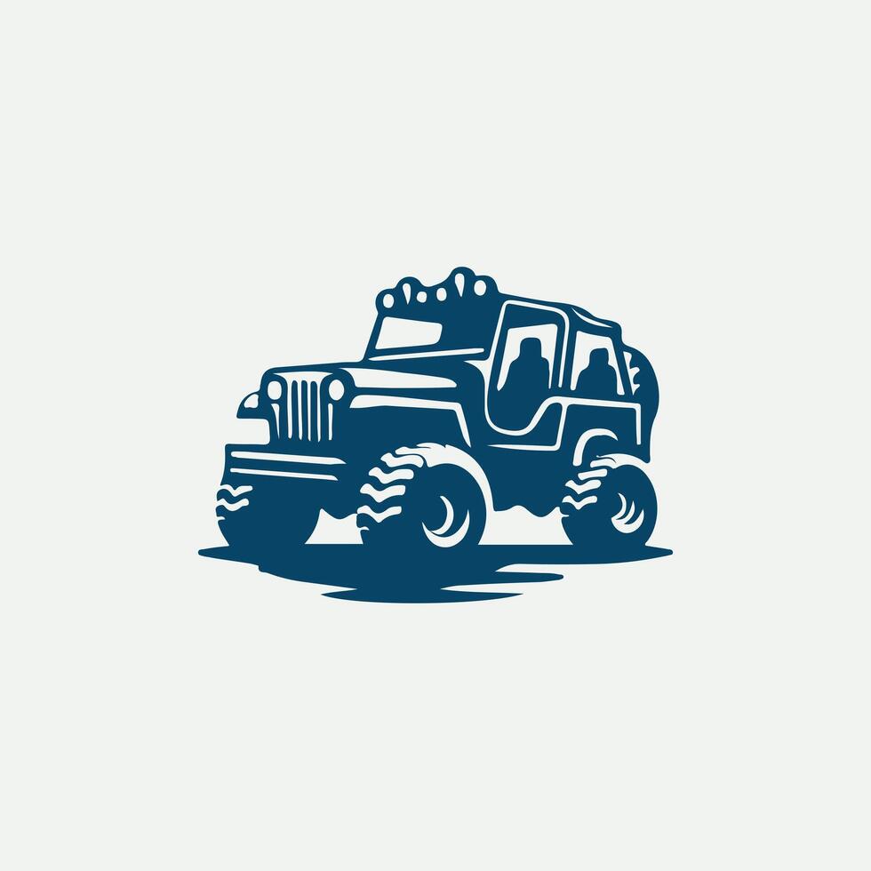 Turbo Trail 4x4 of road vehicle vector