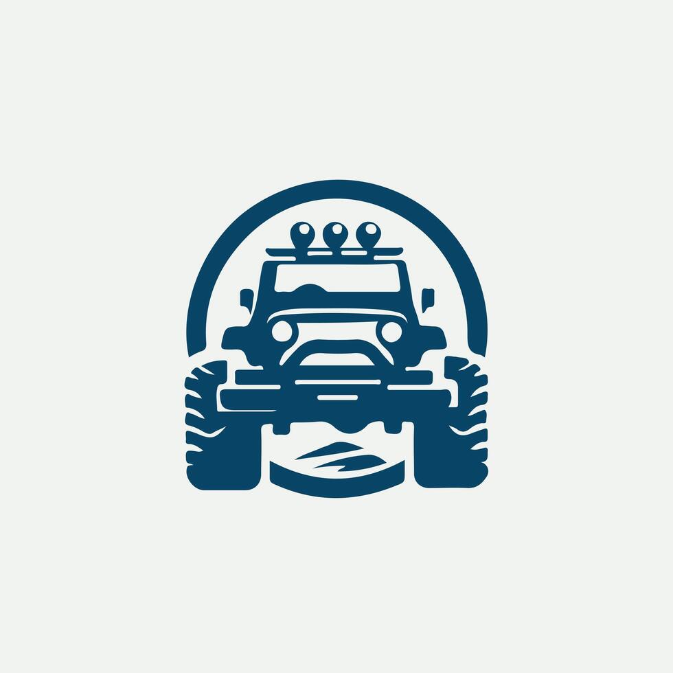 Turbo Trail 4x4 of road vehicle vector