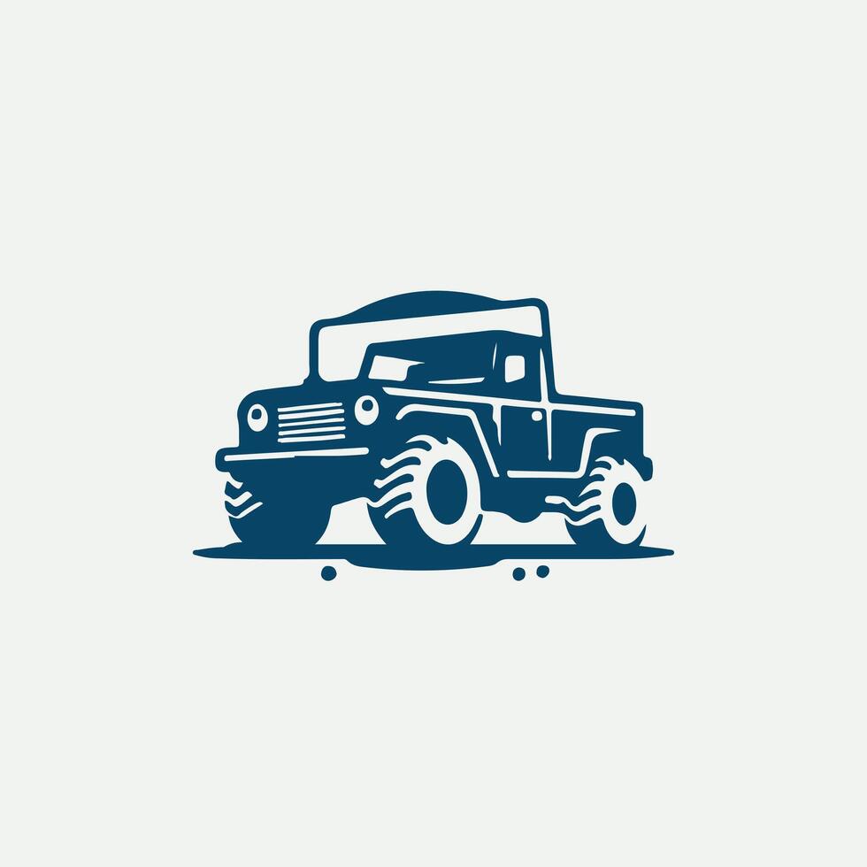 Turbo Trail 4x4 of road vehicle vector