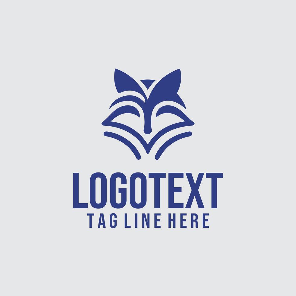 wolf design logo vector