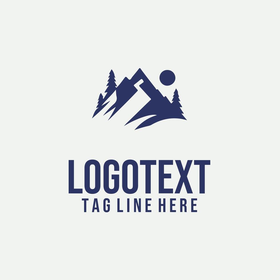 Apex Alps Mountain Logo vector