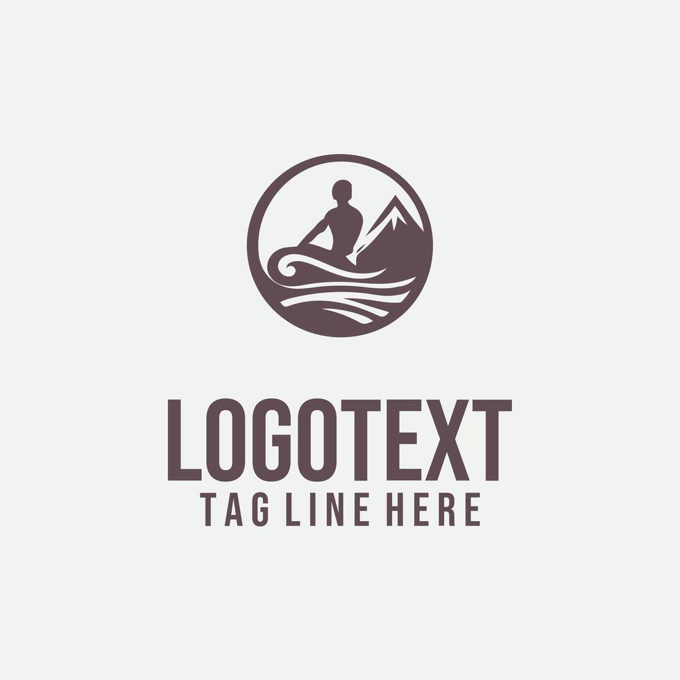 Coastal Drift Surfer Logo vector