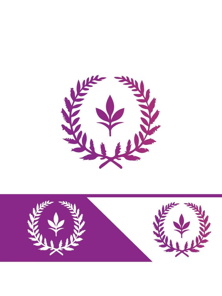 Luxe Wreaths wreath logo vector