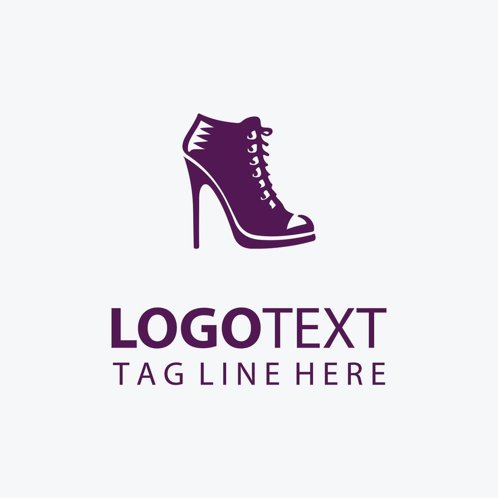 Glittering Stride Heels Logo vector