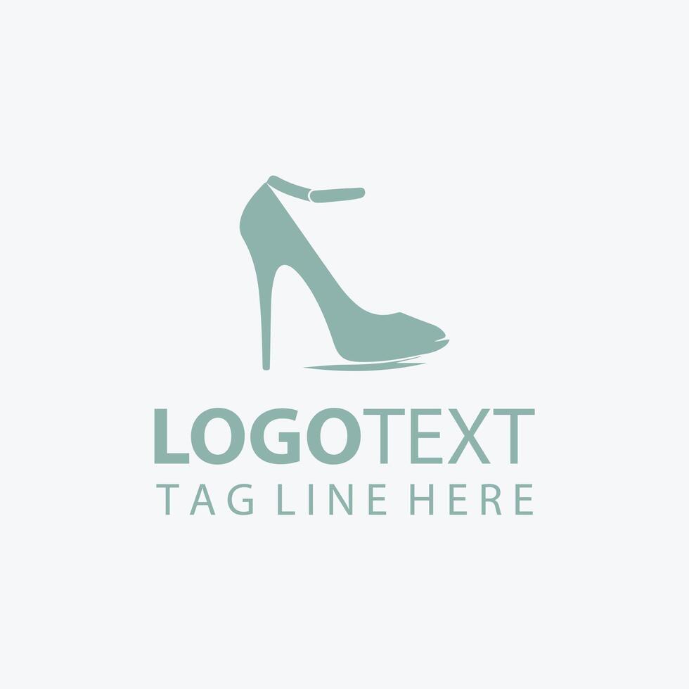 Glittering Stride Heels Logo vector