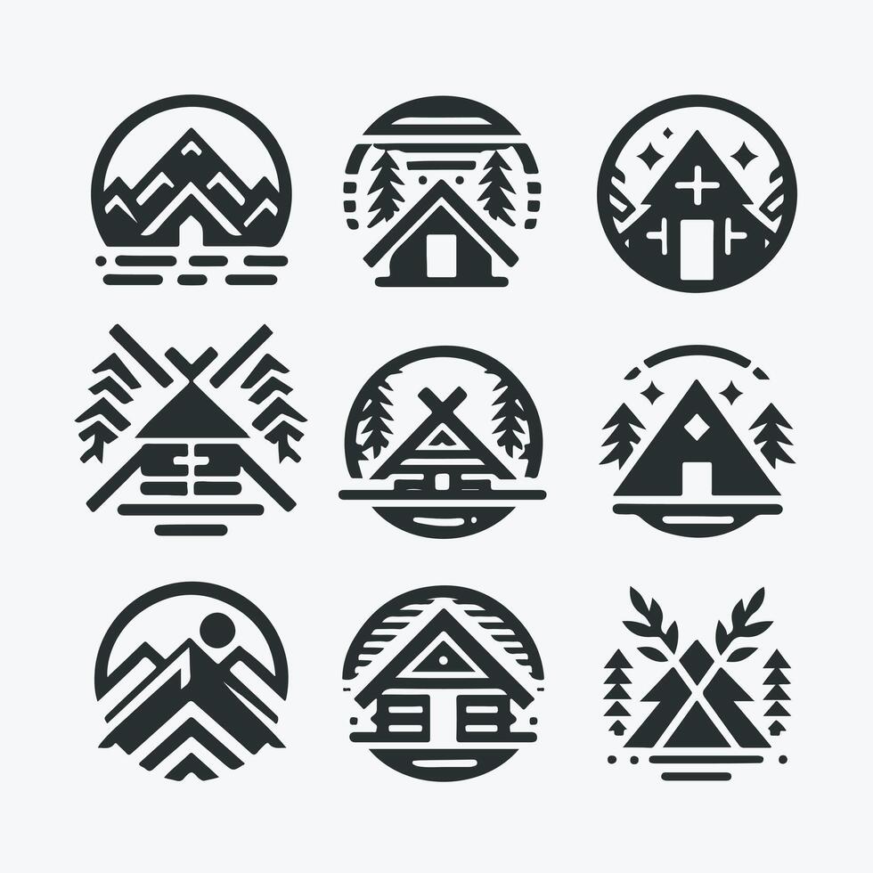 Island Hut Logo vector