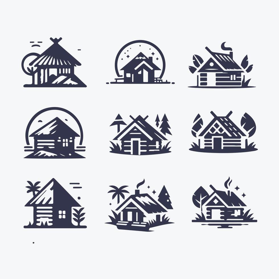 Island Hut Logo vector