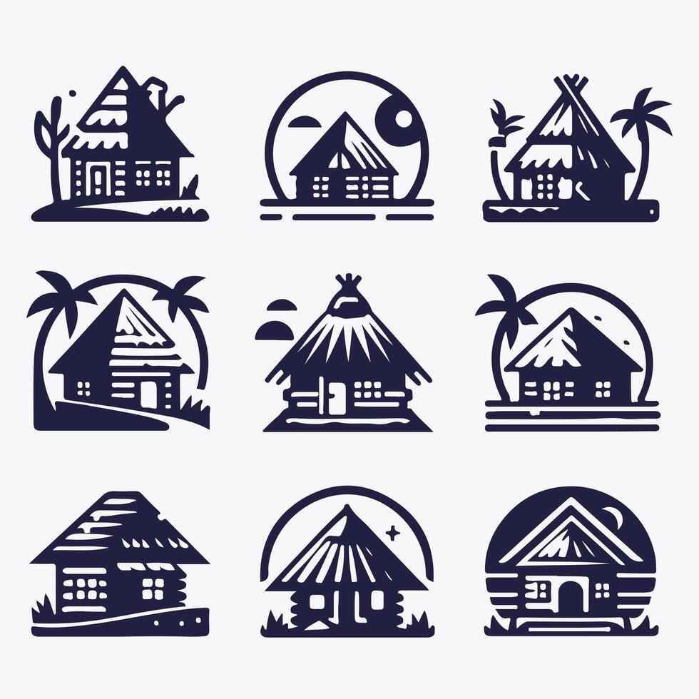 Hut And Hideaway Logo vector