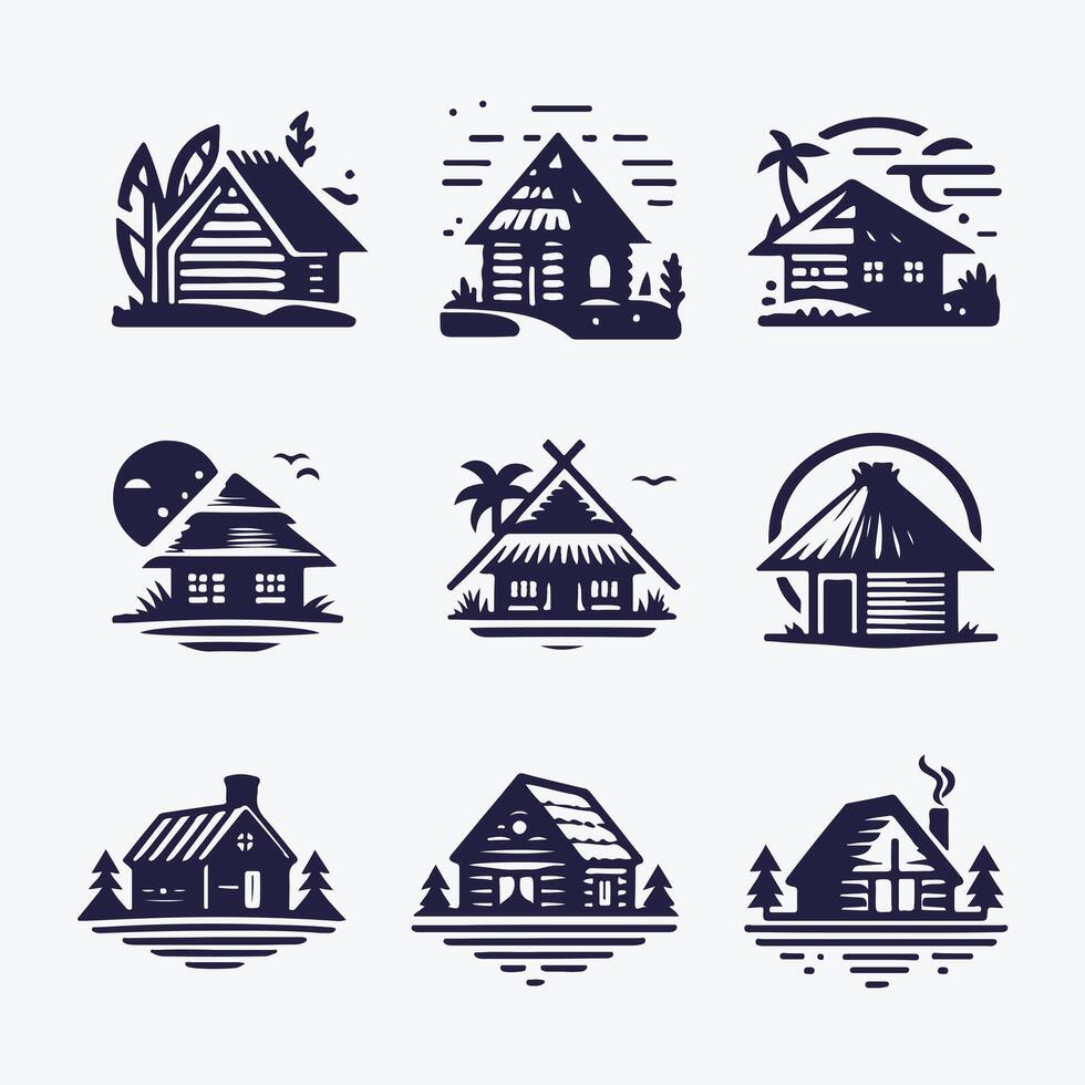 Hut Nest Logo vector
