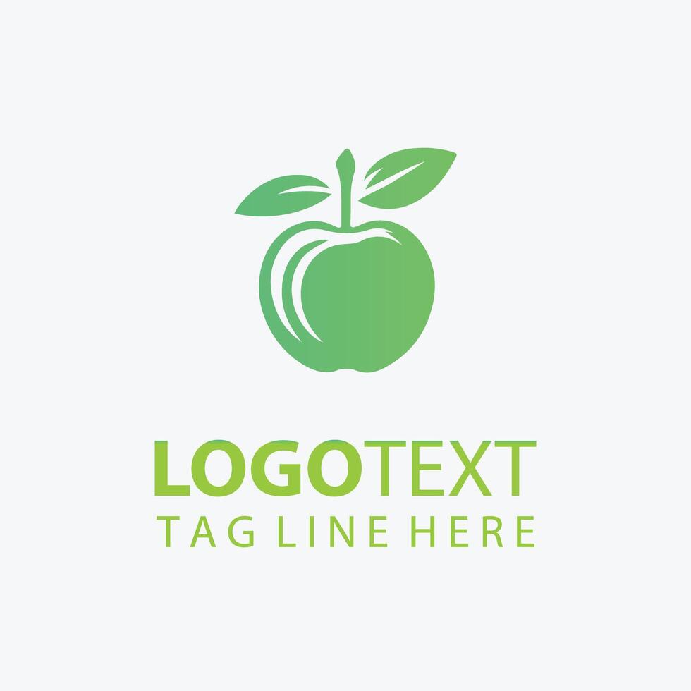 Tree of Apples fruit logo vector