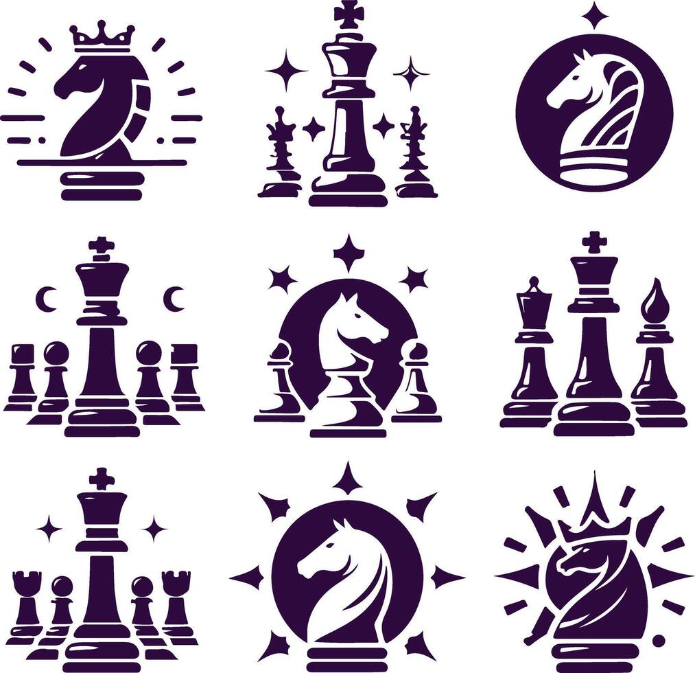 The Strategic Move chess logo vector