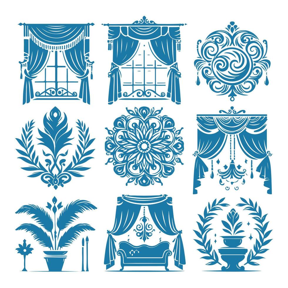 Crowned Apex interior design logo vector