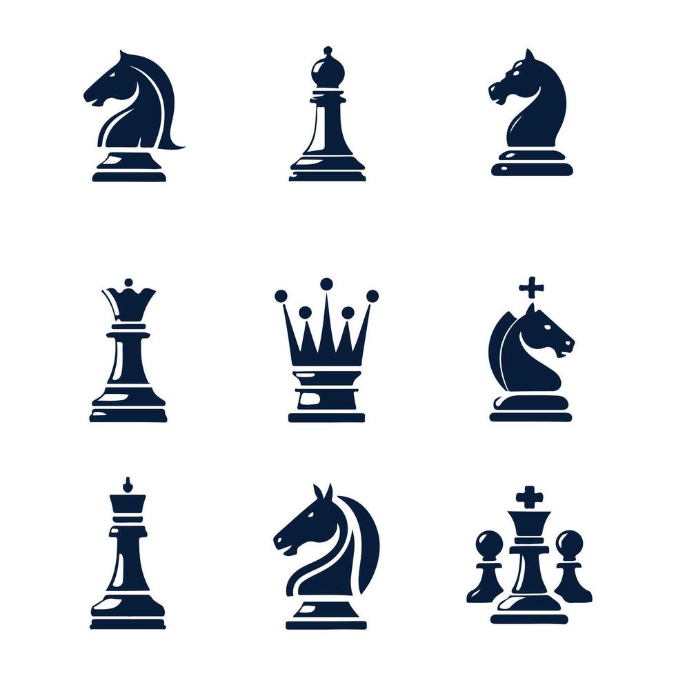 The Strategic Move chess logo vector