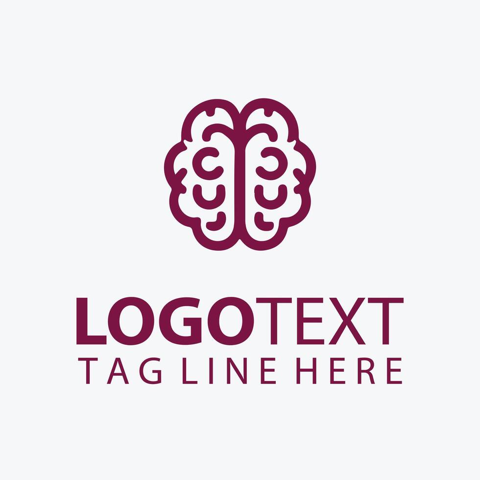 Neural Craft brain logo vector