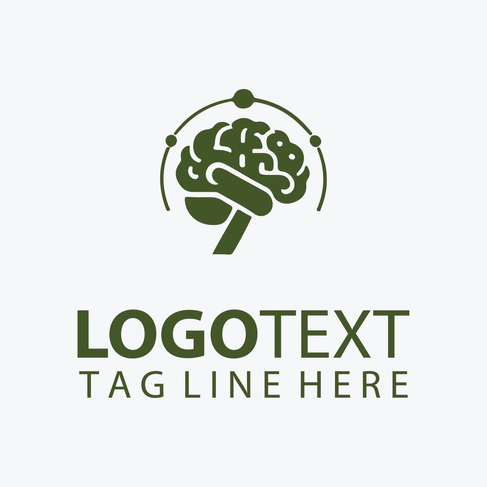 Neural Craft brain logo vector
