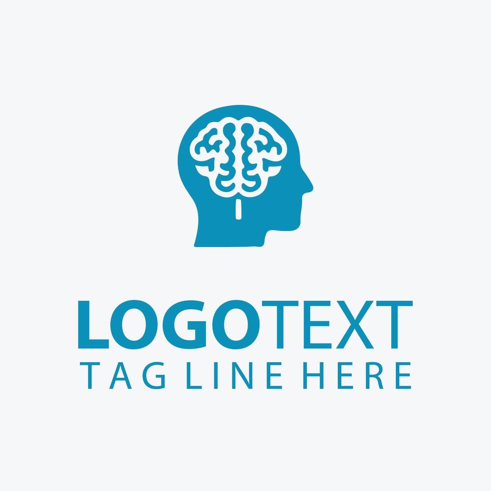 Mind Vista brain logo vector