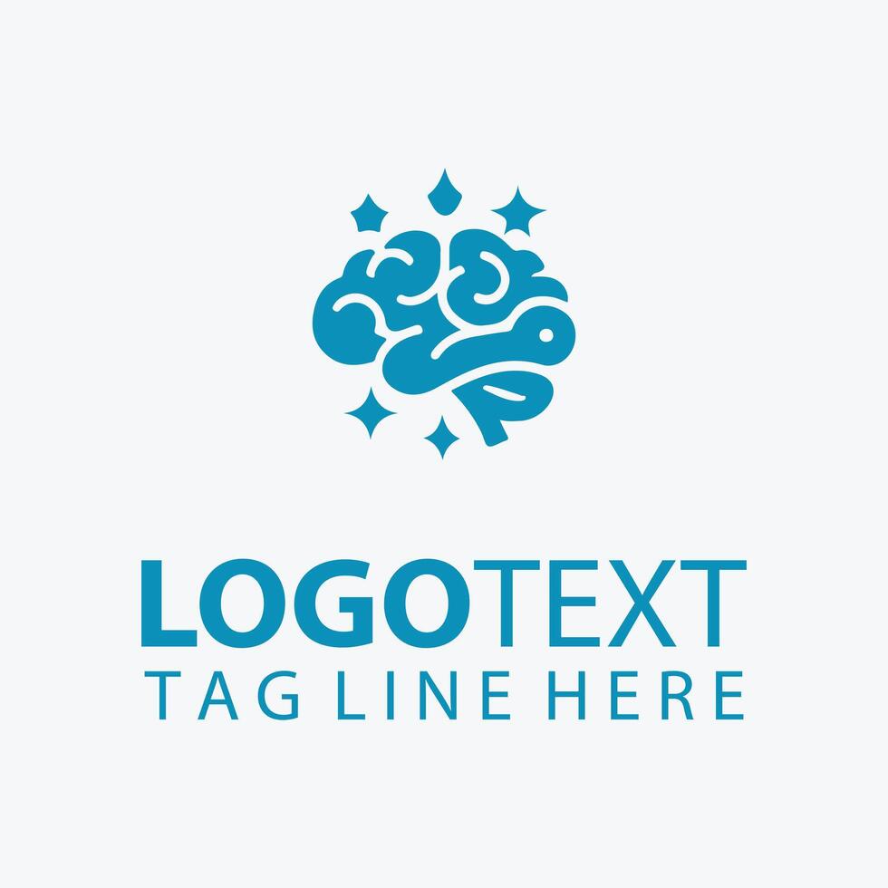 Brain WaveLabs brain logo vector