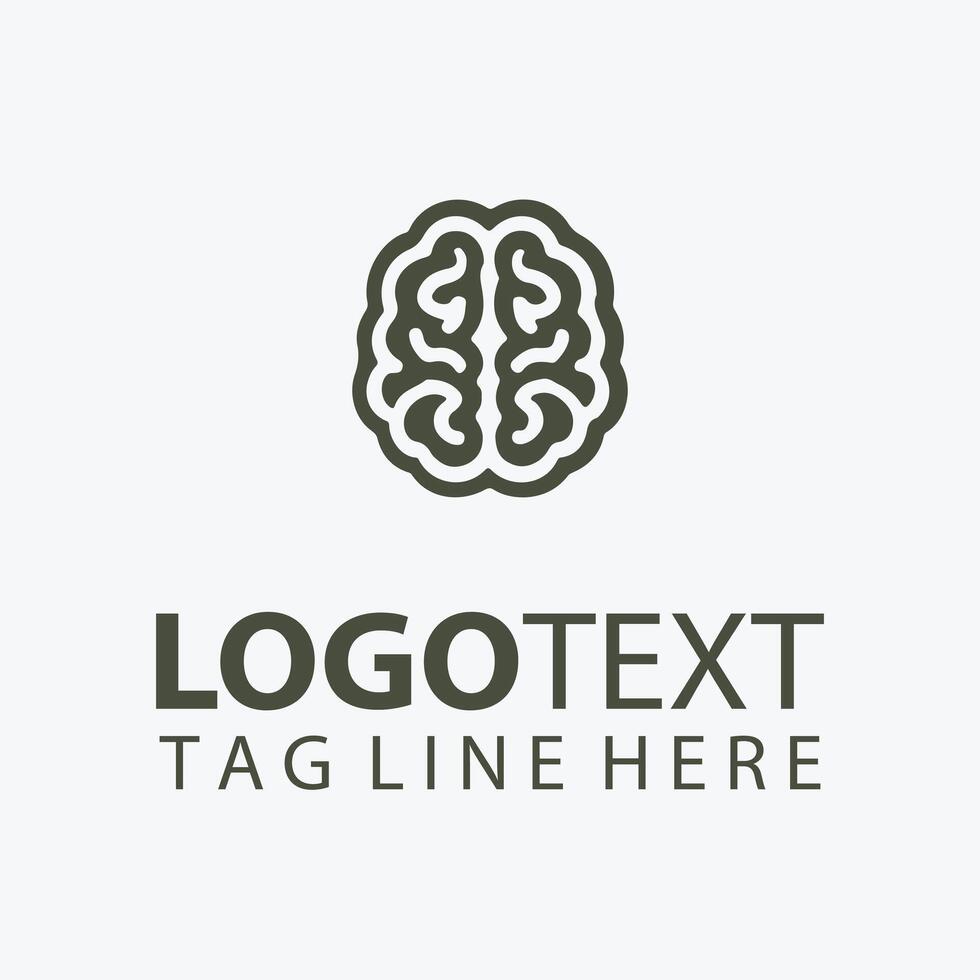 Cortex Mind brain logo vector