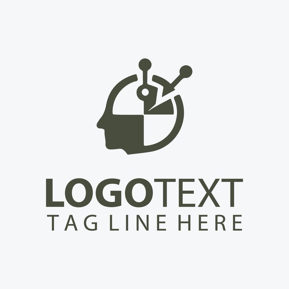 Cortex Mind brain logo vector