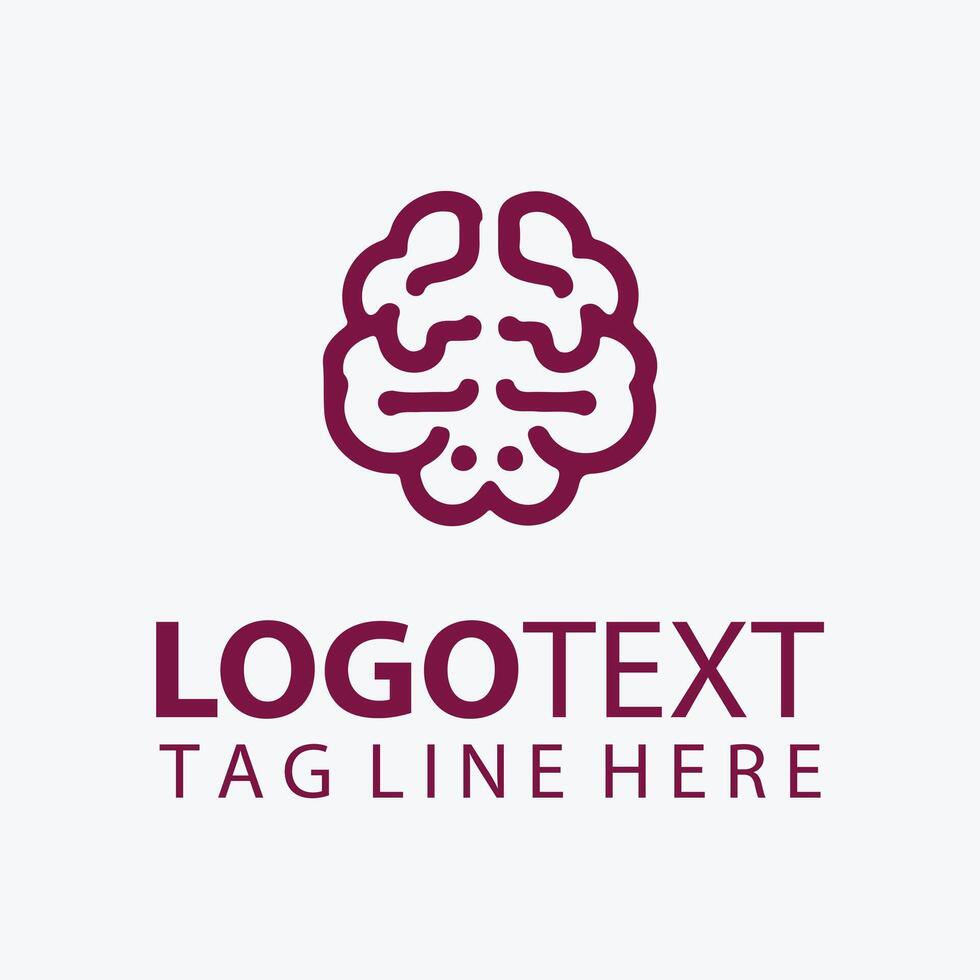 Cerebro Edge Brain logo vector
