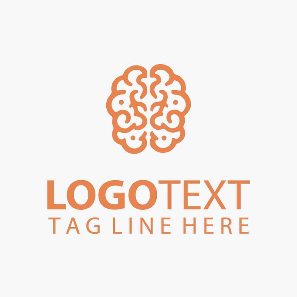 Cerebro Edge Brain logo vector