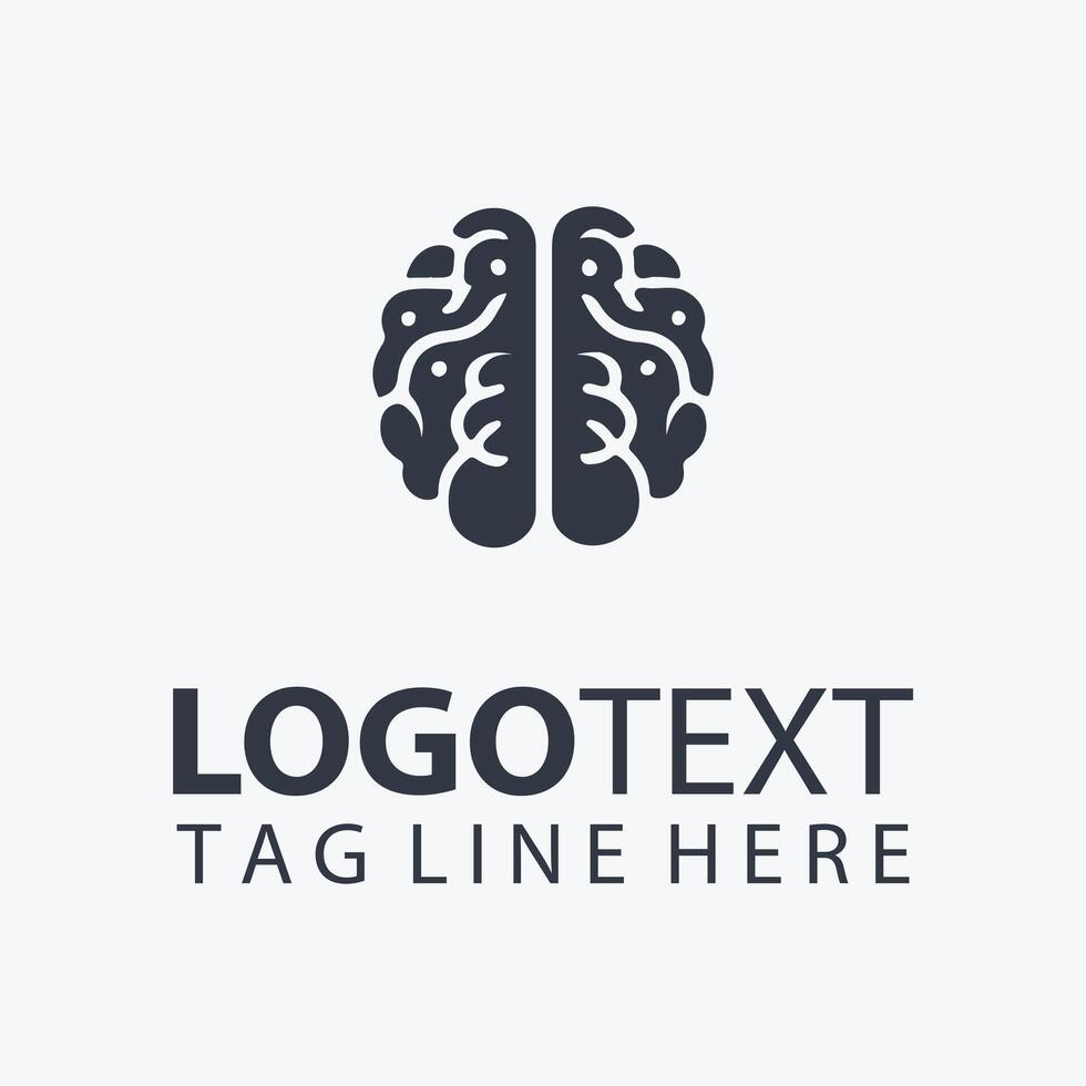 Neural FlowX Brain logo vector