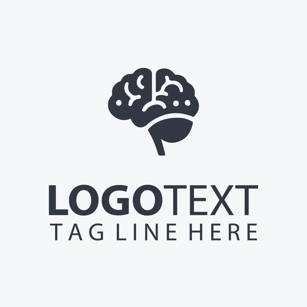Neural Flow Brain logo vector