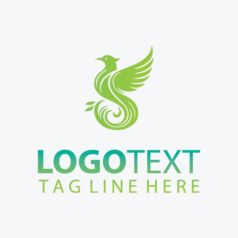 Radiant Wings Elegant Bird Logo vector