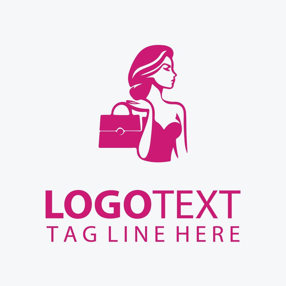 Lush Femme fashion lady logo vector