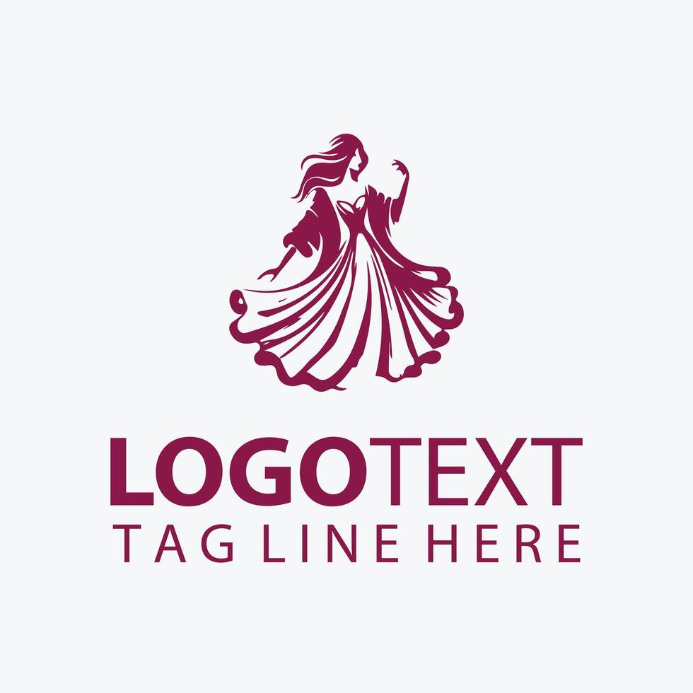 Charm Aura fashion lady logo vector