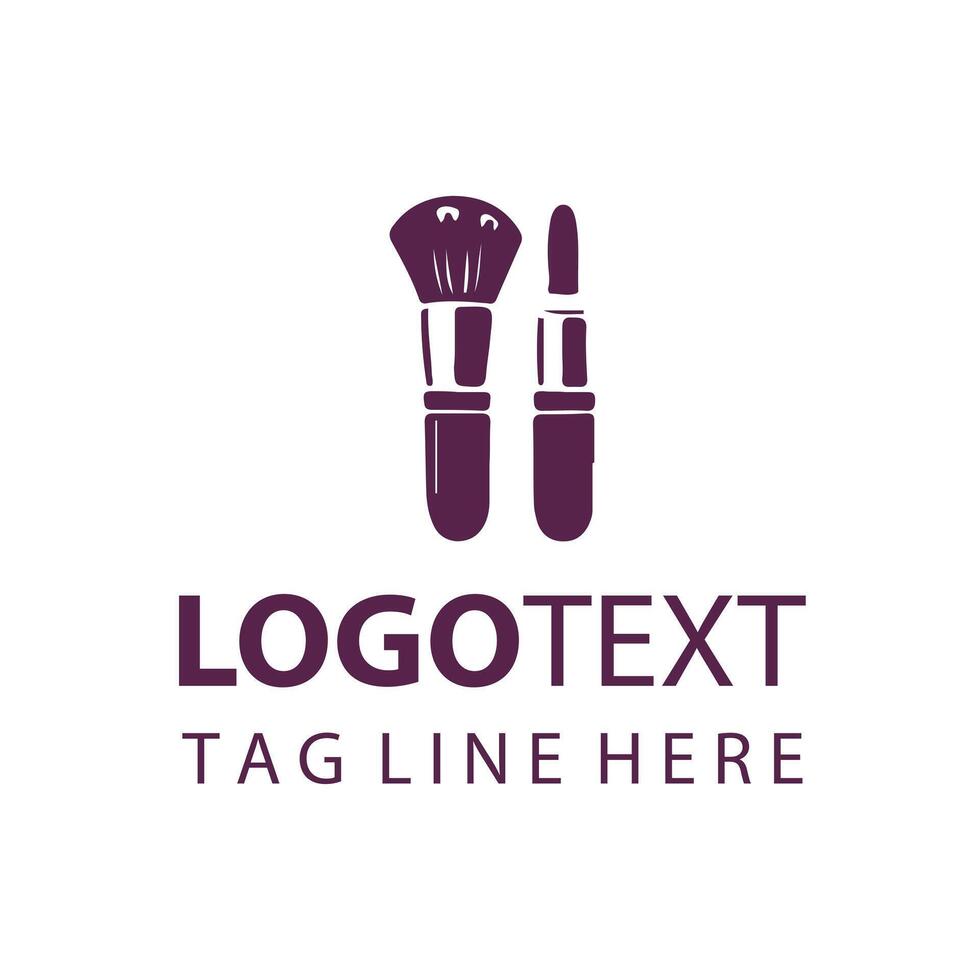 Radiant Touch makeup logo vector