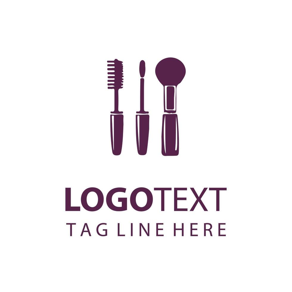 Radiant Touch makeup logo vector