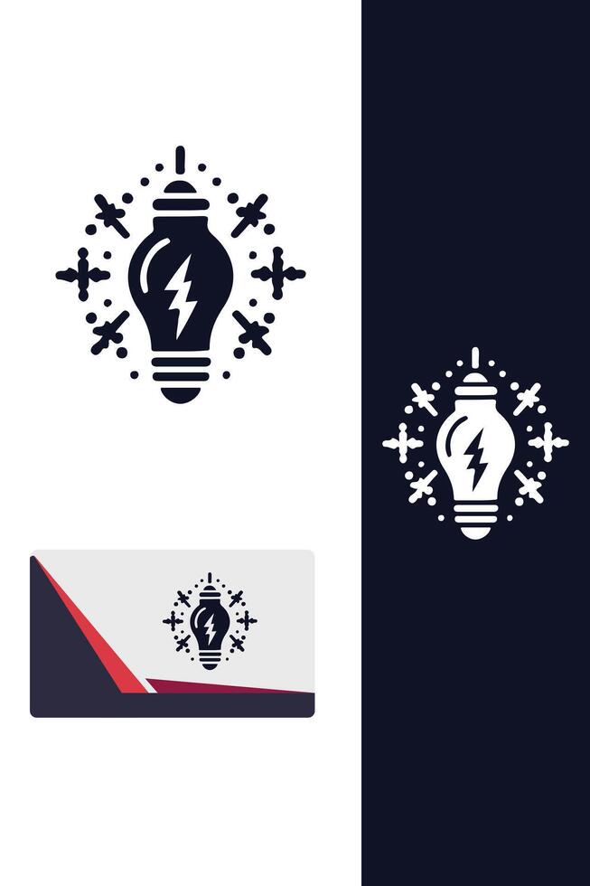 Joyous Twinkles christmas lights logo vector