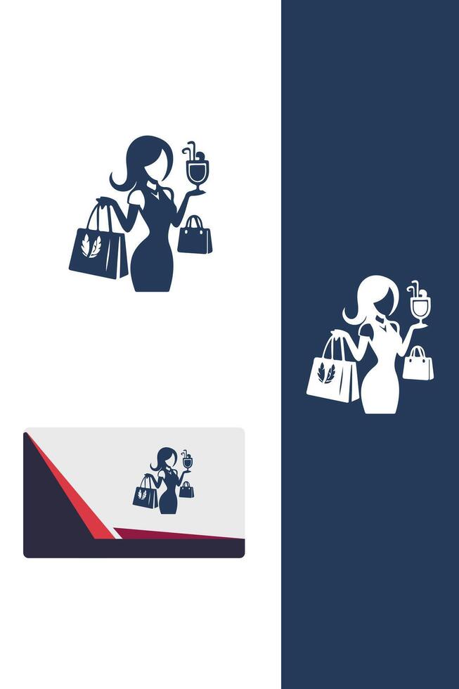 Click n Shopping Girl Logo vector