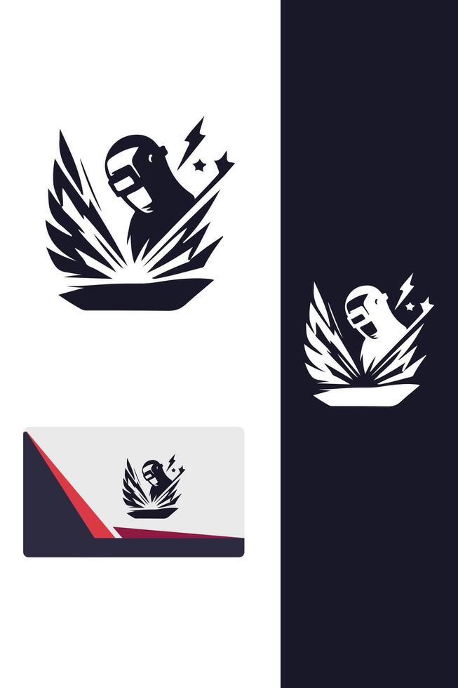 Flame Craft Welding Logo vector